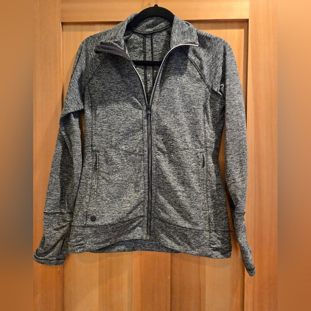Outdoor Research Heathered Gray Zip-Up Athletic Jacket. Womens Size: S